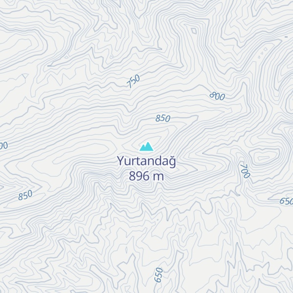 Map of Yurtandağ