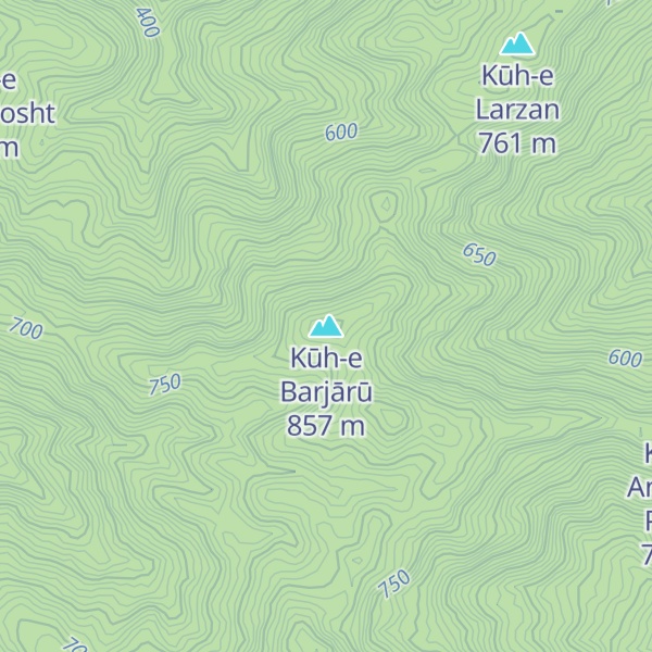 Map of Kūh-e Barjārū