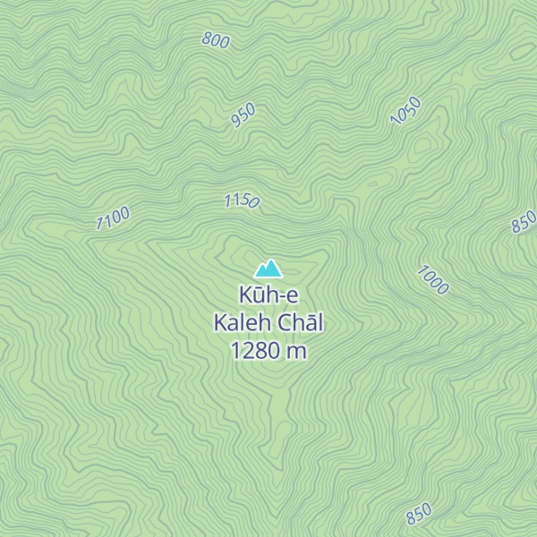 Map of Kūh-e Kaleh Chāl