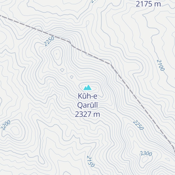Map of Kūh-e Qarūlī