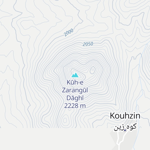 Map of Kūh-e Zarangūl Dāghī