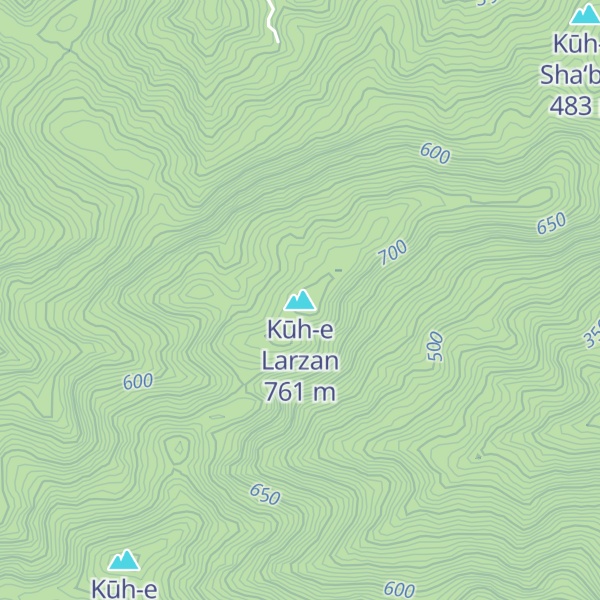 Map of Kūh-e Larzan