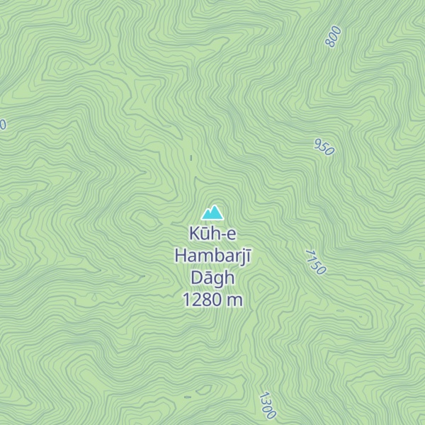 Map of Kūh-e Hambarjī Dāgh
