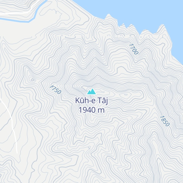 Map of Kūh-e Tāj