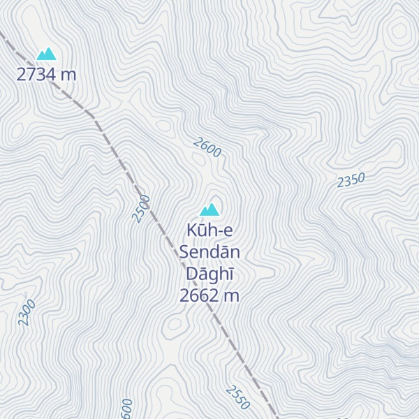 Map of Kūh-e Sendān Dāghī