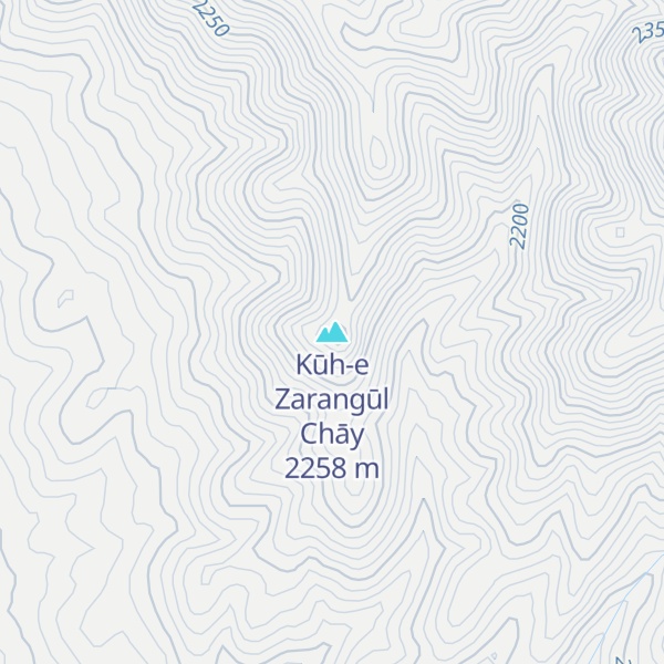 Map of Kūh-e Zarangūl Chāy