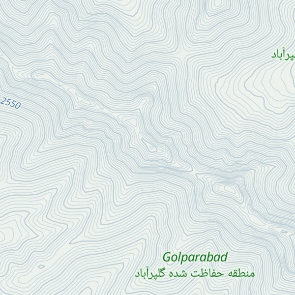 Map of Kūh-e Helersūn