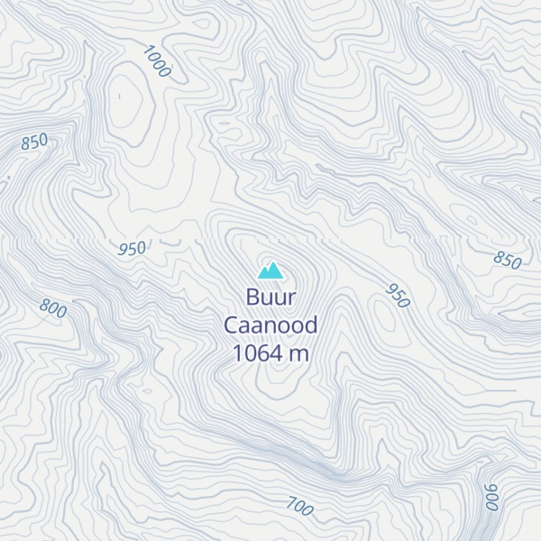 Map of Buur Caanood