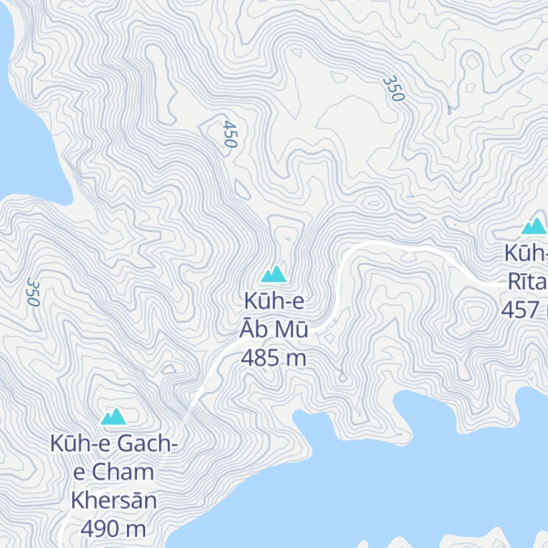 Map of Kūh-e Āb Mū