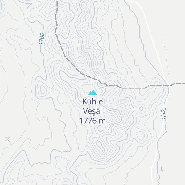 Map of Kūh-e Veşāl