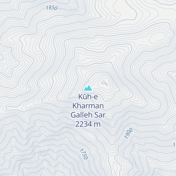 Map of Kūh-e Kharman Galleh Sar
