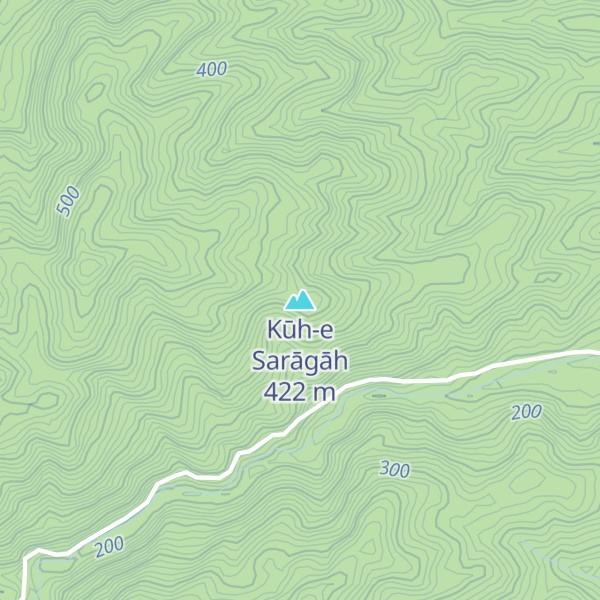Map of Kūh-e Sarāgāh