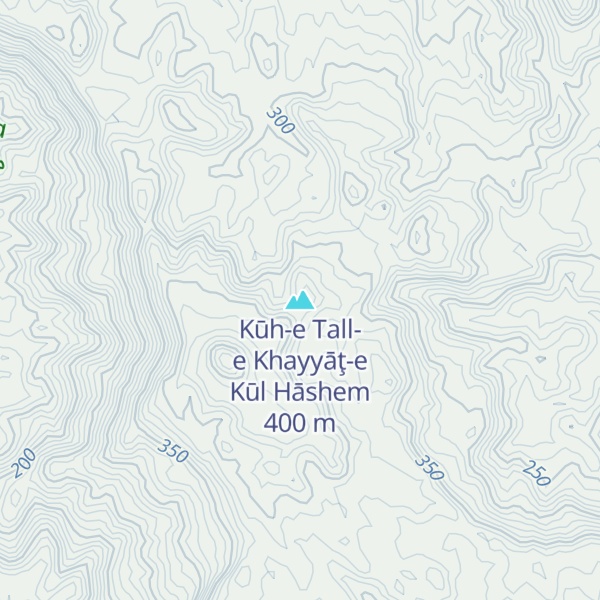 Map of Kūh-e Tall-e Khayyāţ-e Kūl Hāshem