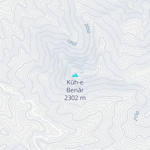 Map of Kūh-e Benār