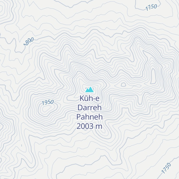 Map of Kūh-e Darreh Pahneh