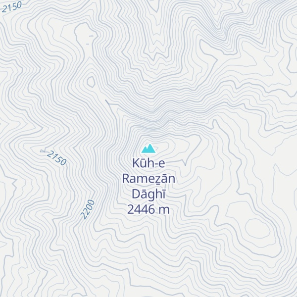 Map of Kūh-e Rameẕān Dāghī