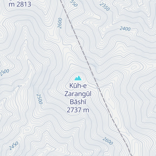 Map of Kūh-e Zarangūl Bāshī