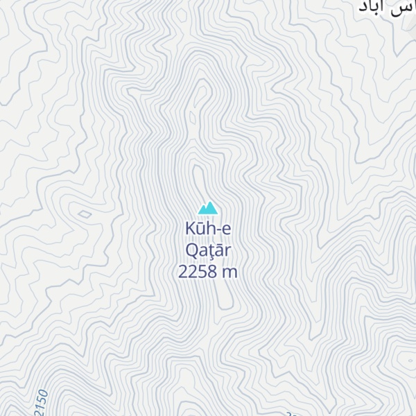 Map of Kūh-e Qaţār