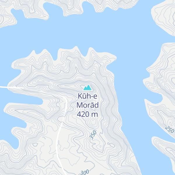 Map of Kūh-e Morād