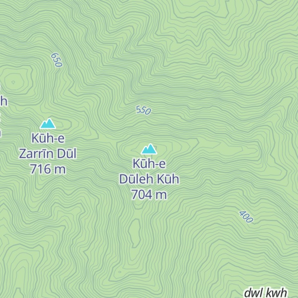 Map of Kūh-e Dūleh Kūh