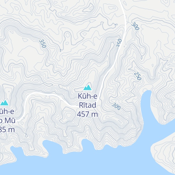 Map of Kūh-e Rītad