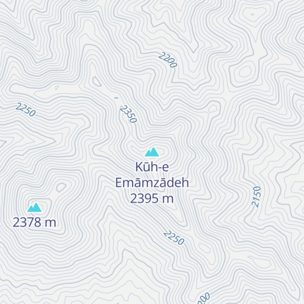 Map of Kūh-e Emāmzādeh