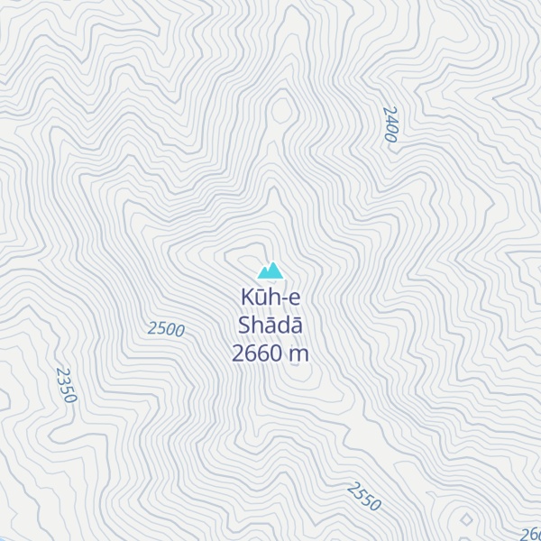 Map of Kūh-e Shādā
