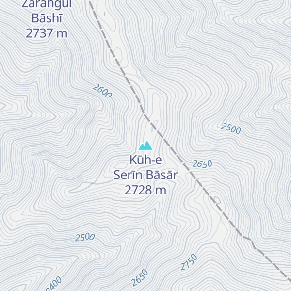 Map of Kūh-e Serīn Bāsār
