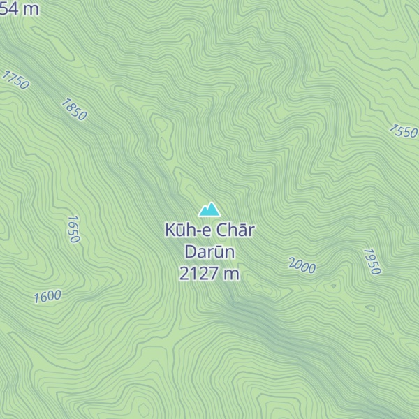 Map of Kūh-e Chār Darūn