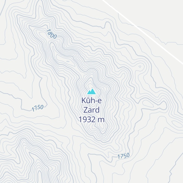 Map of Kūh-e Zard