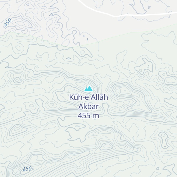 Map of Kūh-e Allāh Akbar