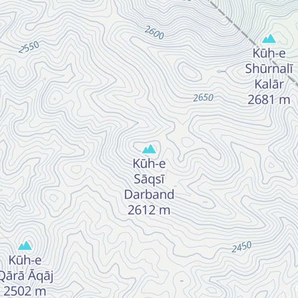Map of Kūh-e Sāqsī Darband