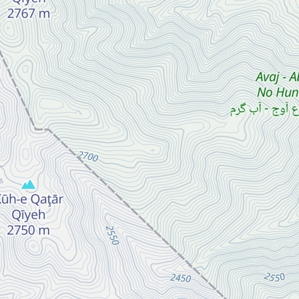Map of Kūh-e Kolbeh Ḩammāmī