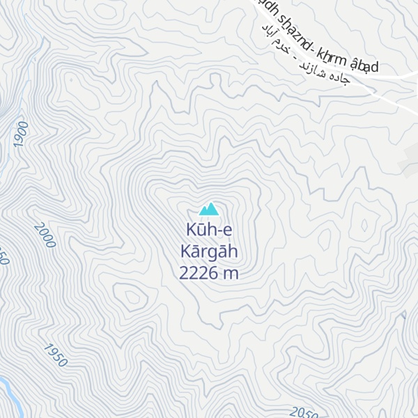 Map of Kūh-e Kārgāh