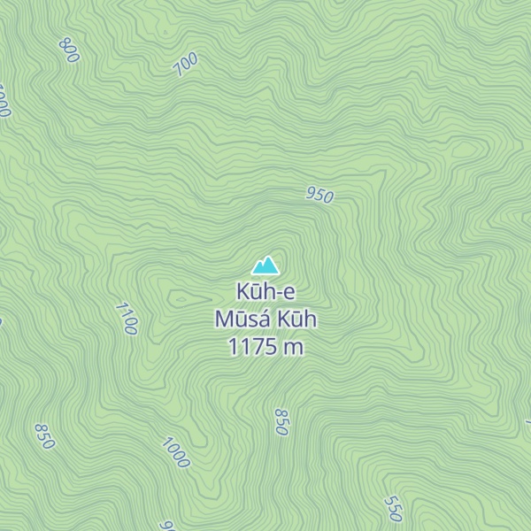 Map of Kūh-e Mūsá Kūh