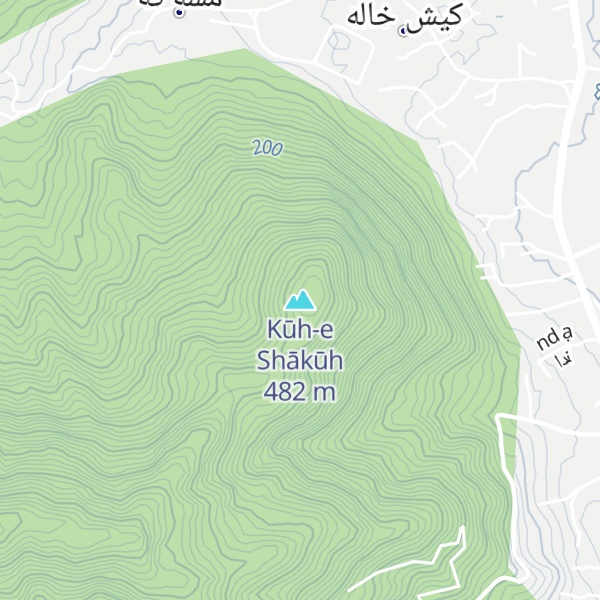 Map of Kūh-e Shākūh