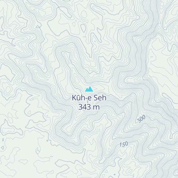 Map of Kūh-e Seh