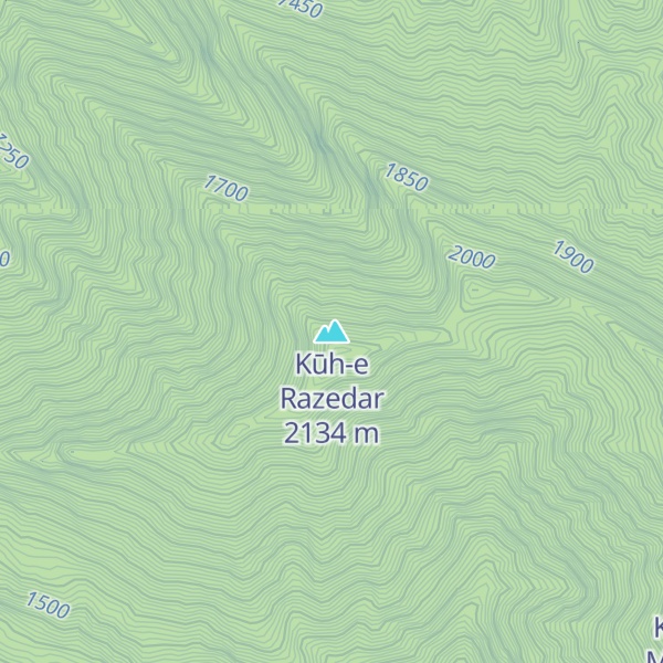 Map of Kūh-e Razedar