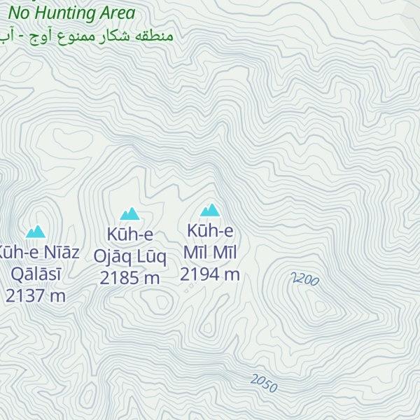 Map of Kūh-e Mīl Mīl