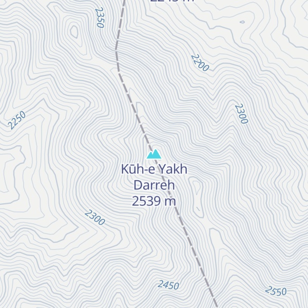 Map of Kūh-e Yakh Darreh