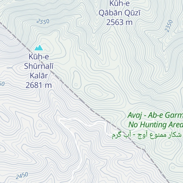 Map of Kūh-e Darband Darrehsī