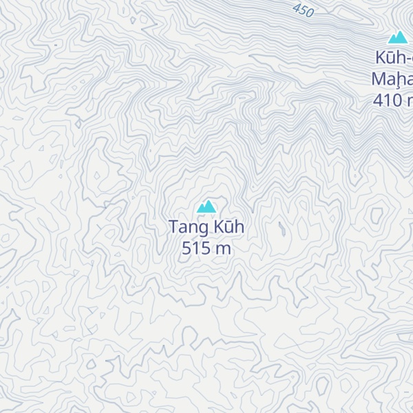 Map of Tang Kūh