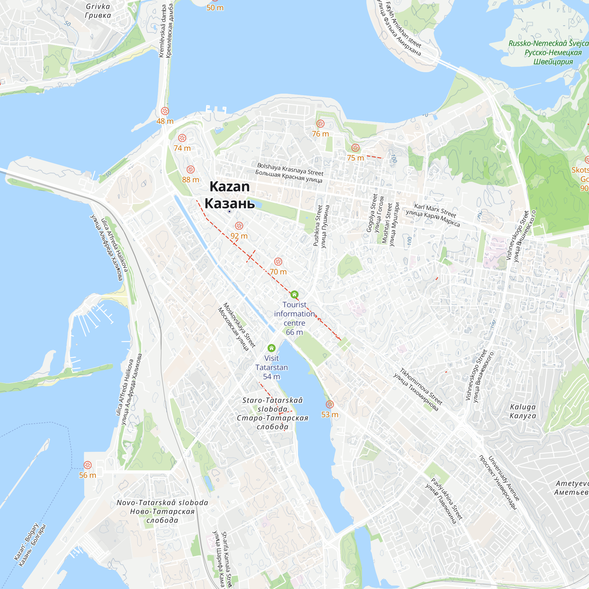 Tourist information centre map