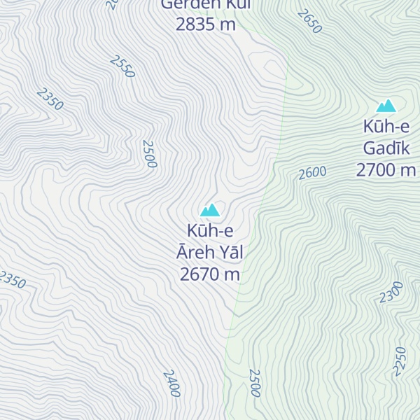 Map of Kūh-e Āreh Yāl