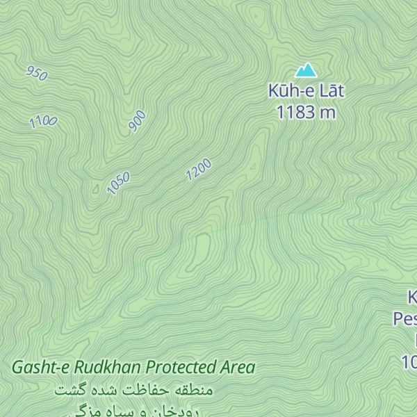 Map of Kūh-e Band-e Pā’īzān