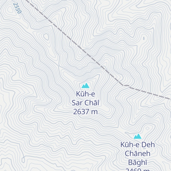 Map of Kūh-e Sar Chāl
