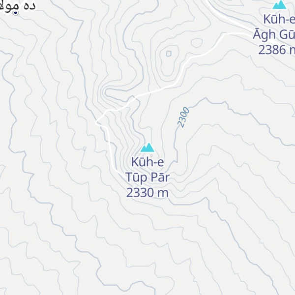 Map of Kūh-e Tūp Pār