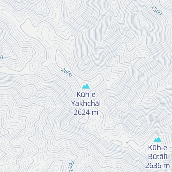 Map of Kūh-e Yakhchāl