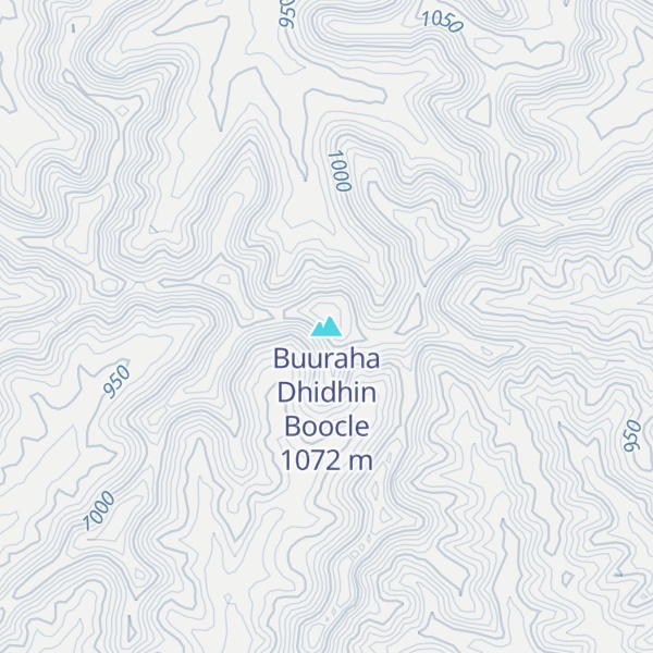 Map of Buuraha Dhidhin Boocle