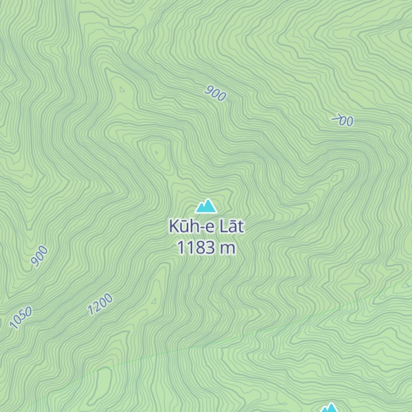 Map of Kūh-e Lāt